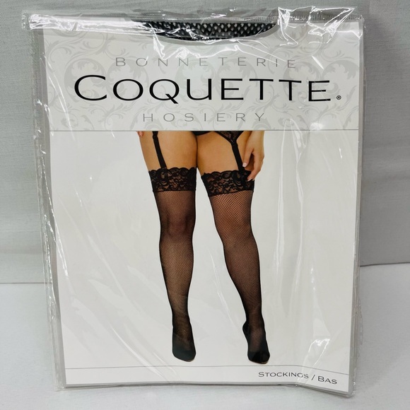 Bonneterie Accessories - Black‎ Lace Top Stockings